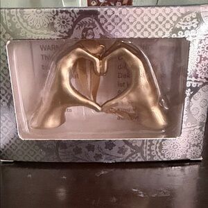 Taylor Swift Gold Heart Hands Ornament - NIB